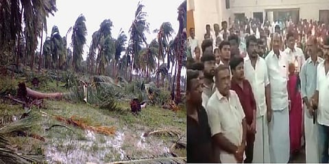 “தென்னை மரங்களை மீட்க போராடுவோம்” - கஜாபுயல் நினைவு தினத்தில் விவசாயிகள் உறுதிமொழி