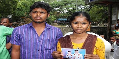 பேரக்குழந்தையை 3 லட்சத்துக்கு விற்ற தாத்தா, பாட்டி - காதல் தம்பதி புகார்