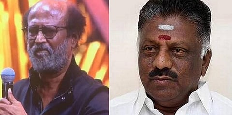 ரஜினி கூறிய கருத்தை வன்மையாக கண்டிக்கிறேன் - துணை முதல்வர் ஓபிஎஸ்