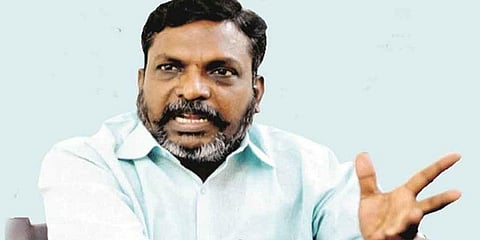 “தமிழக அரசியல்வாதிகளுக்கு ராஜபக்ச மகன் அறிவுரை கூறவேண்டாம்” - தொல்.திருமாவளவன்