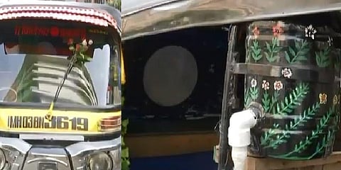 ''குடிநீர், ஏர் கூலர், வாஷ் பேசின்'' - இது ஆட்டோவா? வீடா?