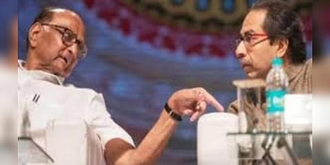 சரத்பவார், உத்தவ் தாக்கரே இன்று மதியம் கூட்டாக செய்தியாளர்கள் சந்திப்பு