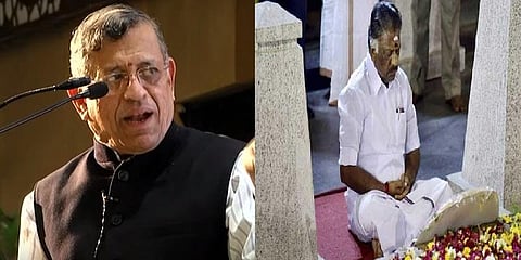 “என் அறிவுரைப்படியே ஓபிஎஸ் தியானம் மேற்கொண்டார்” - குருமூர்த்தி பேச்சு