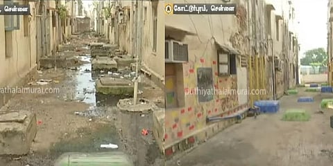 அன்று அசுத்தம்; இன்று ஓவியம் - வண்ணமயமாக மாறிய குடியிருப்பு பகுதி