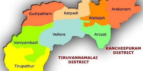 வேலூரிடமிருந்து இன்று விடைபெறும் திருப்பத்தூர், ராணிப்பேட்டை!