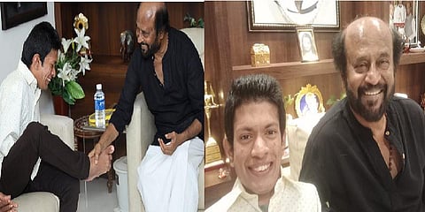 ரஜினிகாந்தை சந்தித்த கேரள மாற்றுத்திறனாளி பிரணவ்