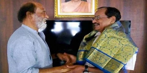 ரஜினி எப்போது கட்சி தொடங்குவார்? - சந்திப்புக்குப் பின் தமிழருவி மணியன் பதில்