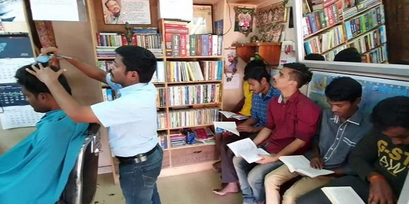 சலூனுக்குள் ஒரு நூலகம்: வாசித்தால் கட்டண சலுகை... பொன் மாரியப்பனின் புதிய முயற்சி..!