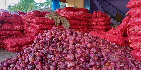 திருச்சி வந்தது எகிப்து வெங்காயம் : கொஞ்சம் குறைந்தது விலை