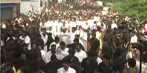 திமுக பேரணி - 110 கேமராக்கள் மூலம் கண்காணிப்பு