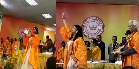 மேடையிலே ‘சிஏஏ’ நகலை கிழித்துவிட்டு பதக்கம் வாங்கிய மாணவி