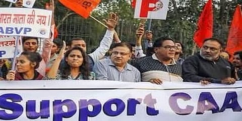 சிஏஏவுக்கு ஆதரவாக அமெரிக்காவின் முக்கிய நகரங்களில் பேரணி