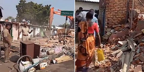 கெடு முடிந்தது எனக் கூறி கூவம் கரையோர வீடுகளை அப்புறப்படுத்திய அதிகாரிகள்..!