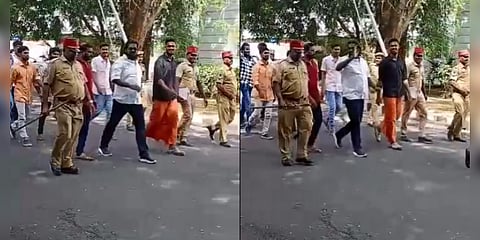 சிறையிலிருந்து நீதிமன்றத்திற்கு கூலிங் கிளாஸ், ஷூ போட்டு வந்த பிரபல ரவுடி