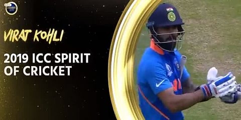 2019-ல் உத்வேகத்துடன் ஆடிய வீரராக விராட் கோலி தேர்வு