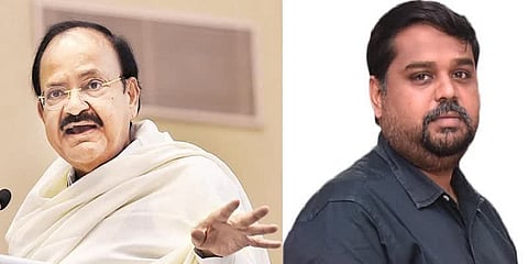 காவிநிற வள்ளுவர் படத்தை நீக்கிய வெங்கையா நாயுடு - தருமபுரி எம்பி நன்றி