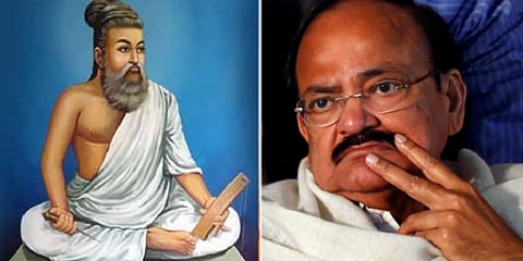 காவி உடை திருவள்ளுவர் படத்தை தவறுதலாக பதிவிட்டதால் நீக்கம் : வெங்கையா நாயுடு