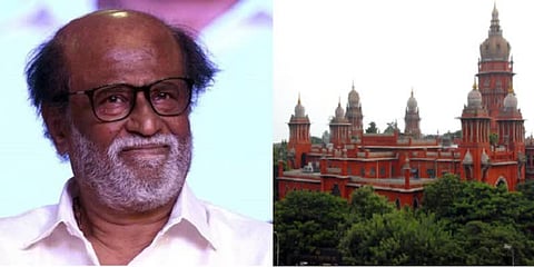 ரஜினி மீது வழக்குப் பதிவு செய்ய உத்தரவிடக் கோரி உயர்நீதிமன்றத்தில் மனு