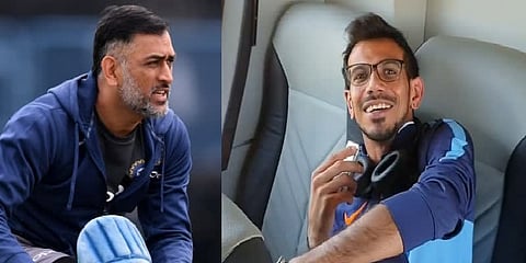 ''இது தோனியின் இருக்கை; நாங்கள் அமரமாட்டோம்'' - சாஹல் வெளியிட்ட வீடியோ!