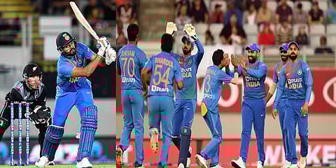 ‘அடுத்தடுத்து இரண்டு சிக்ஸர் விளாசிய ரோகித்’ - சூப்பர் ஓவரில் இந்திய அணி த்ரில் வெற்றி