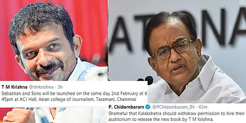 டி.எம்.கிருஷ்ணாவின் புத்தக வெளியீட்டுக்கு அனுமதி மறுப்பதா? - ப.சிதம்பரம் கேள்வி