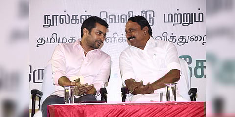 கல்வி அமைச்சருக்கும், தமிழக அரசுக்கும் நன்றி - நடிகர் சூர்யா ட்வீட்