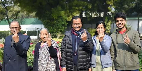 3-வது முறையாக ஆம் ஆத்மி ஆட்சியமைப்பது உறுதி: வாக்களித்த பின் கெஜ்ரிவால் பேட்டி