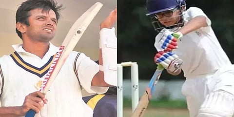 2 மாதங்களில் 2 இரட்டை சதம்: தந்தையை ஃபாலோ செய்யும் ஜூனியர் டிராவிட்...!