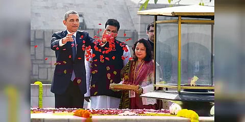 ட்ரம்ப் வந்திருக்கும்போது வைரலாகும் ஒபாமாவின் காந்தி பற்றிய குறிப்பு... ஏன் தெரியுமா?