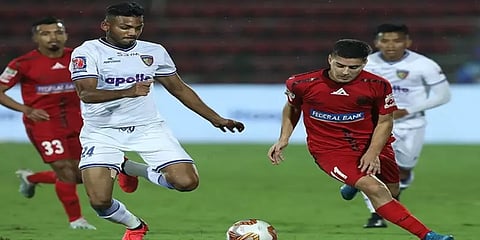 ஐஎஸ்எல் கால்பந்து தொடர் : சென்னை அணி மோதிய கடைசி லீக் ஆட்டம் டிரா