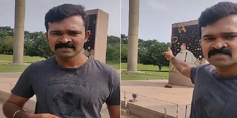 ராஜீவ் காந்தி நினைவிடத்தில் டிக் டாக் வீடியோ : நாம் தமிழர் கட்சி நிர்வாகி மீது புகார்