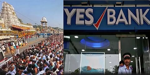 யெஸ் பேங்க் நெருக்கடி: திட்டமிட்டு ரூ1300 கோடியை எடுத்த திருப்பதி தேவஸ்தானம்