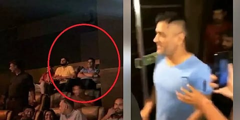 சென்னை திரையரங்கில் பாஹி3 படம் பார்த்த தோனி?