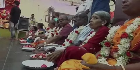 105 தம்பதியினருக்கு அறுபதாம் திருமணம்.. கள்ளக்குறிச்சியில் நடந்த பிரமாண்ட மணவிழா..!