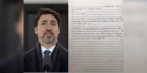 “கொரோனா பாதித்த உங்கள் மனைவி எப்படி இருக்கிறார்”: கனடா பிரதமருக்கு 8 வயது சிறுவனின் கடிதம்