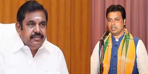 திரிபுரா முதலமைச்சரின் கோரிக்கை : தமிழக முதலமைச்சரின் அரவணைப்பு பதில்