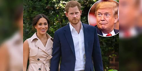 அமெரிக்கா வந்த இளவரசர் ஹாரி-மேகன் தம்பதி : அதிபர் ட்ரம்பின் சிடுசிடு பதில்