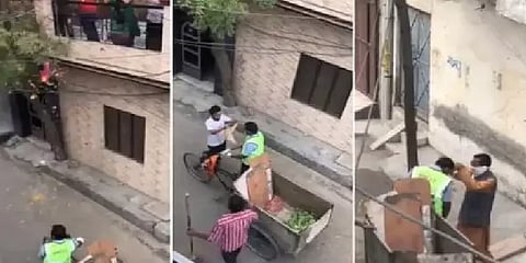 தூய்மை பணியாளர்களுக்கு பண மாலை அணிவித்து, பூக்கள் தூவி நன்றி - நெகிழ்ச்சி வீடியோ!!