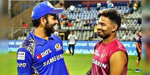 ‘லாங் சிக்ஸ்’ சேலஞ்ச் : பண்ட்-க்கு பல்பு கொடுத்த ரோகித்