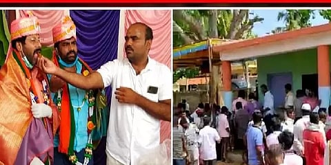 ஊரடங்கை மீறி கிராம மக்களுடன் பிறந்தநாள் கொண்டாடிய எம்எல்ஏ