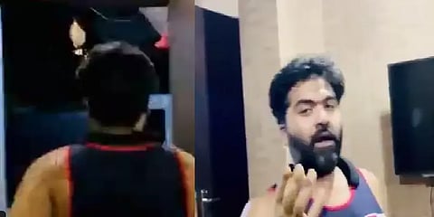 வீட்டைச் சுற்றி ஜாக்கிங் செல்லும் சிம்பு - மஹத் வெளியிட்ட வீடியோ!