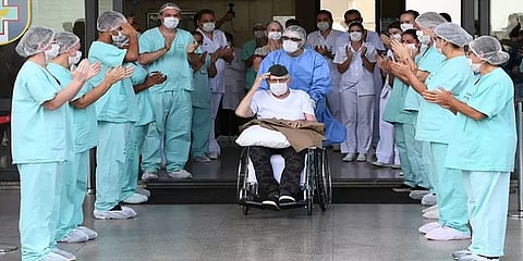 உலகப் போரை விட கொரோனாவுக்கு எதிரான போராட்டமே பெரியது - கொரோனாவை வென்ற 99 வயது வீரர்