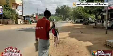 ஊரடங்கால் மதுப் பழக்கத்தை விட்ட நபர் : நிம்மதியுடன் மாஸ்க் விற்பனை..!