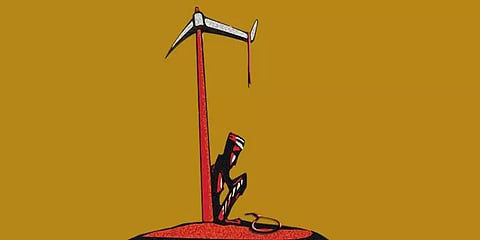 இழப்பீடு வழங்குவதில் தாமதம் ? உயர்மின் அழுத்த கோபுரத்தில் விவசாயி தற்கொலை