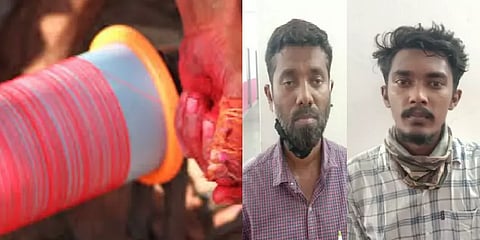 கழுத்தை அறுத்த மாஞ்சா நூல்: பட்டம் விட்ட 3 பேர் கைது!