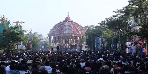 உலகப் புகழ்பெற்ற திருவாரூர் ஆழித்தேரோட்டம் ஒத்திவைப்பு !