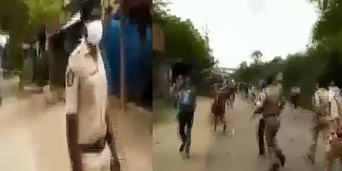 வெளிமாநில தொழிலாளர்களின் போராட்டத்தில் தடியடி: வீடியோ!