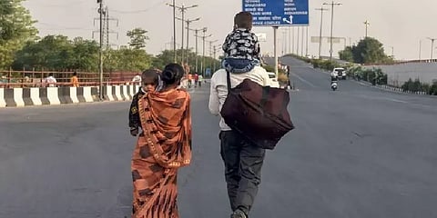 டெல்லி -பீகார்: சைக்கிளில் புறப்பட்ட தொழிலாளர் விபத்தில் மரணம்