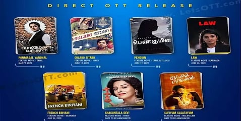 ஜோதிகா, கீர்த்தி சுரேஷ், அமிதாப்பச்சன்.... - ஆன்லைன் தளங்களில் வெளியாகும் திரைப்படங்கள்!