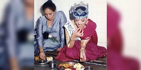 உலக அழகி கிரீடத்துடன் தரையில் உட்கார்ந்து உணவருந்திய ஐஸ்வர்யா ராய் - வைரல் பிக்